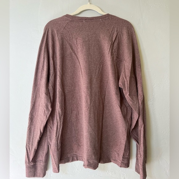 Everlane Plum 100% Cotton Essential Basic Long Sleeve A12 - Picture 3 of 3